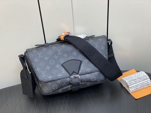 Louis vuitton original monogram eclipse montsouris messenger bag M46685	