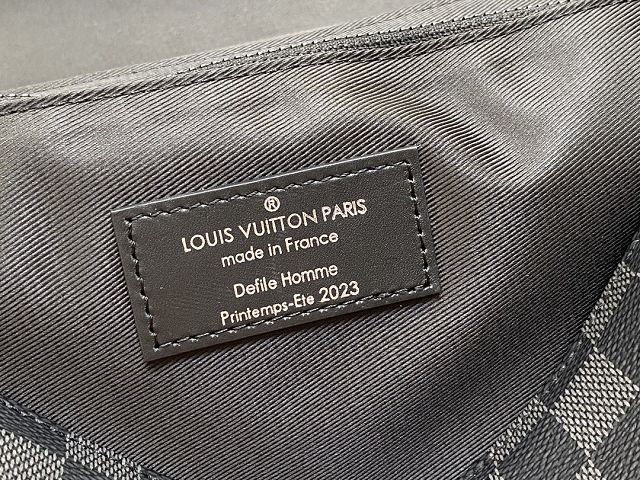 Louis vuitton original damier graphite montsouris messenger bag M46686 