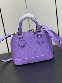 Louis vuitton original epi leather nano alma M82402 purple