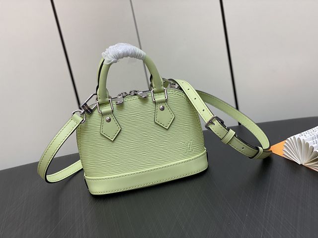 Louis vuitton original epi leather nano alma M82403 green