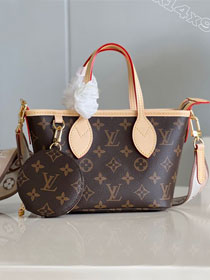 Louis vuitton original monogram canvas neverfull BB M46705 beige