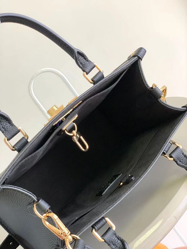 Louis vuitton original calfskin lock&go handbag M22311 black