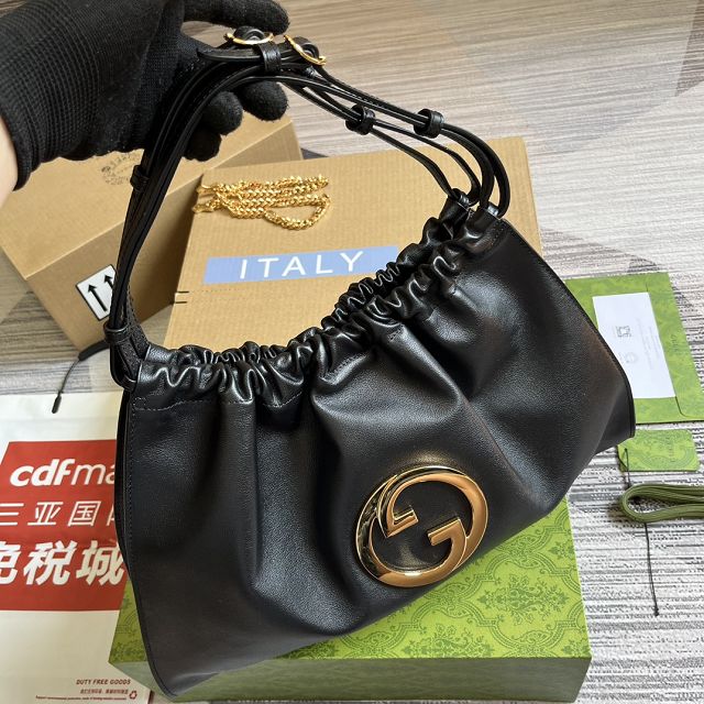 2023 GG original calfskin blondie medium tote bag 746210 black