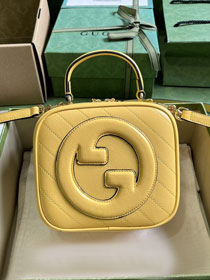 2023 GG original calfskin blondie mini shoulder bag 744434 yellow