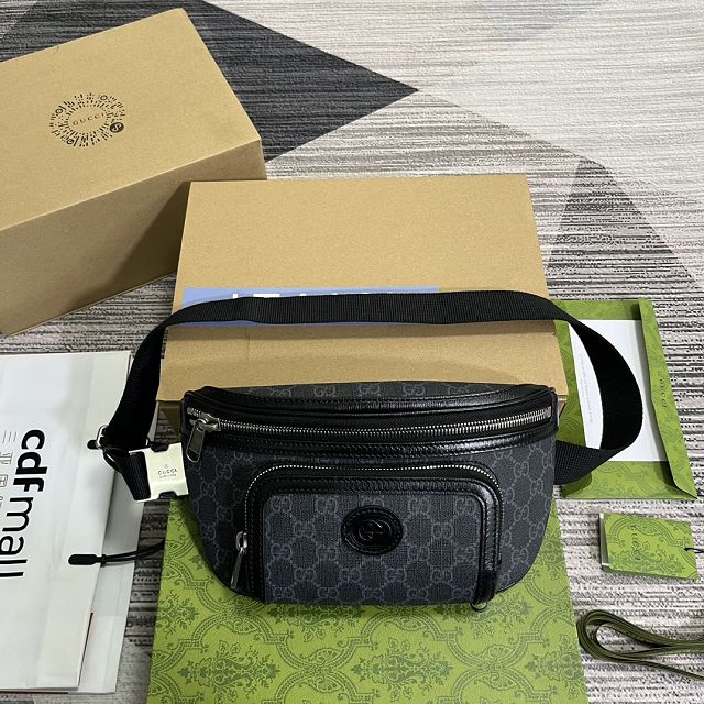 GG original canvas large belt bag 733240 black