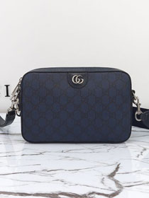 GG original canvas shoulder bag 699439 dark blue