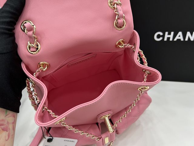 CC original calfskin backpack AS3860 pink