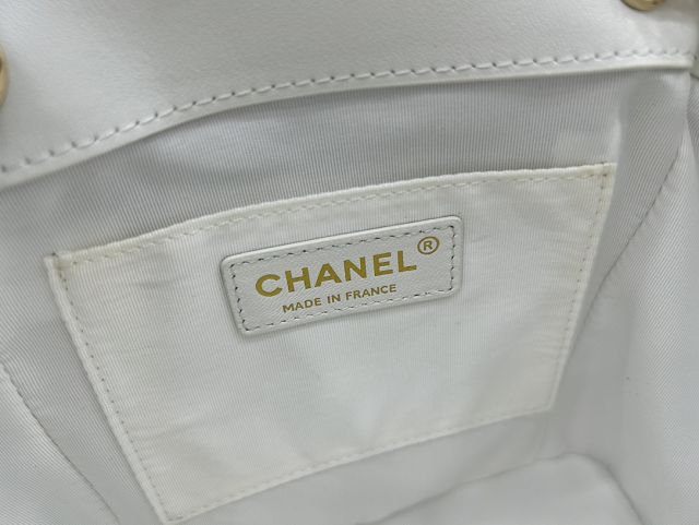 CC original calfskin backpack AS3860 white