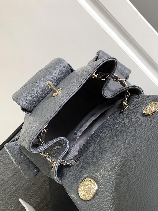 CC original grained calfskin backpack AS4398 grey