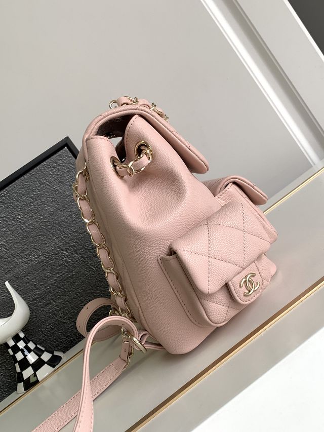 CC original grained calfskin backpack AS4398 light pink