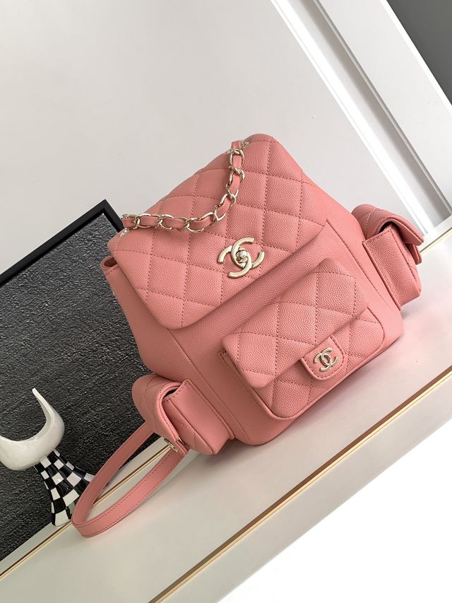 CC original grained calfskin backpack AS4398 pink