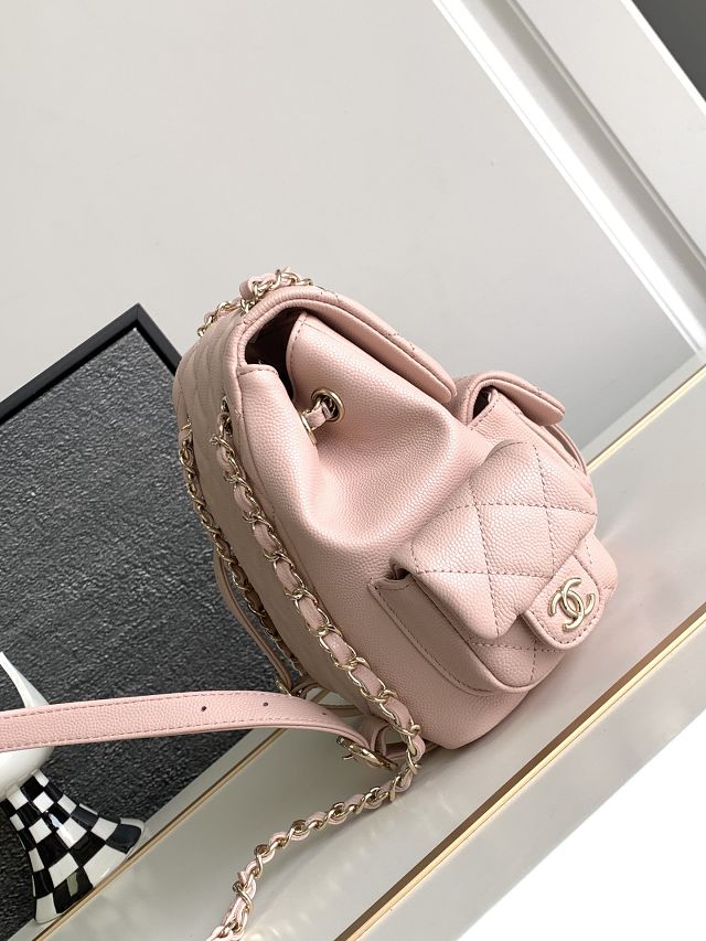 CC original grained calfskin small backpack AS4399 light pink