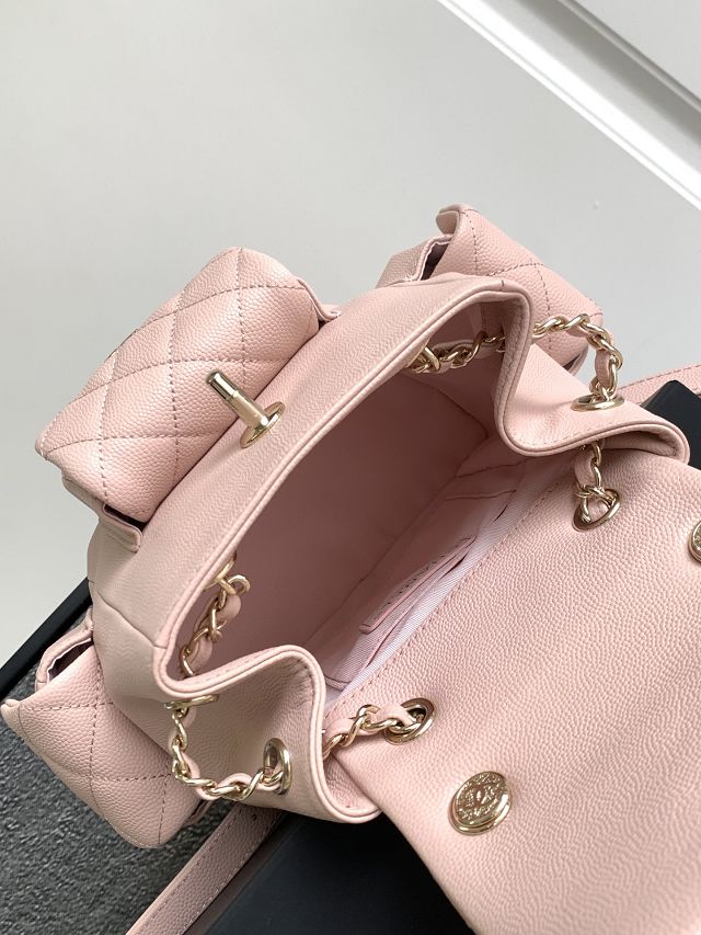 CC original grained calfskin small backpack AS4399 light pink