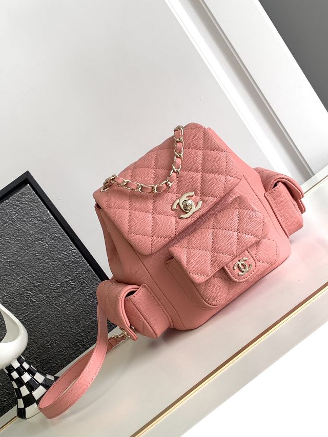 CC original grained calfskin small backpack AS4399 pink