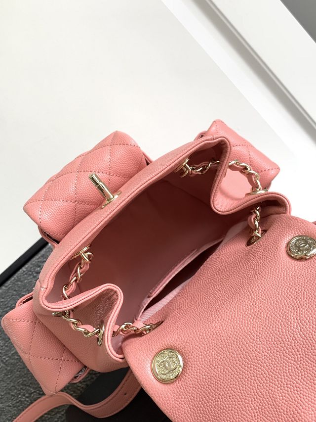 CC original grained calfskin small backpack AS4399 pink