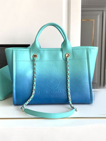 CC original calfskin small shopping bag AS3257 blue