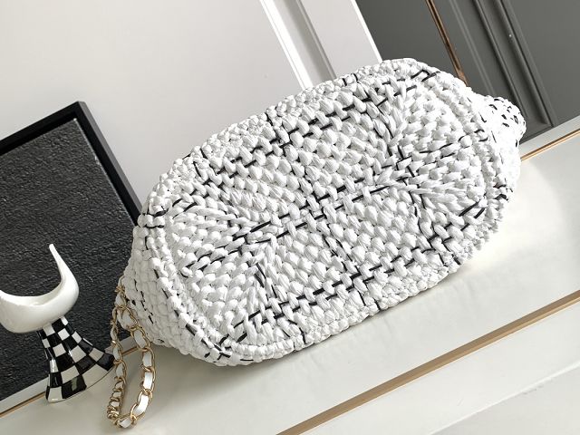 2024 CC original raffia shopping bag AS3786 white