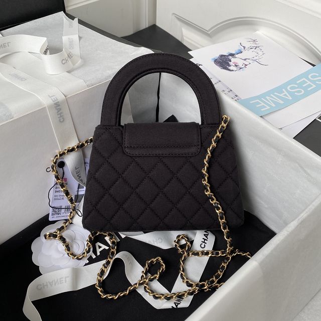 2024 CC original velvet mini shopping bag AS4416 black