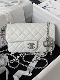 2024 CC original lambskin flap bag AS1787 white