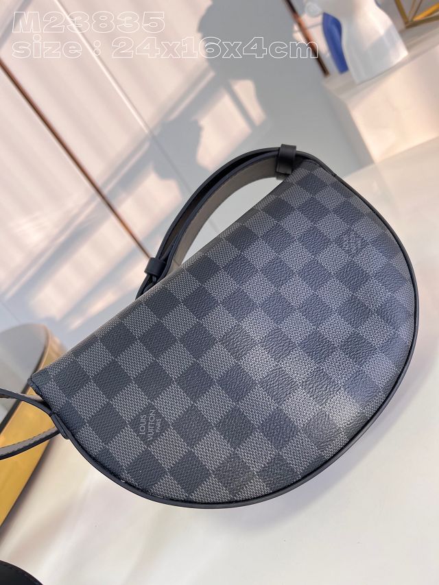 2024 Louis vuitton original damier graphite moon crossbody bag N23833