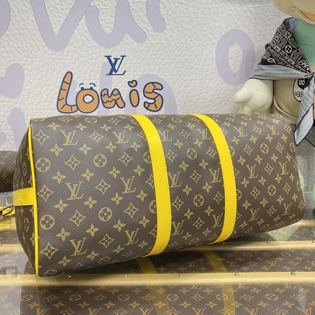 Louis vuitton original monogram canvas keepall 50 M46771 yellow