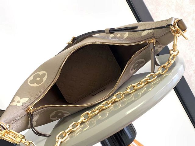 2024 Louis vuitton original calfskin loop hobo bag M46738 grey