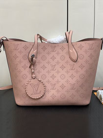 2024 Louis vuitton original mahina calfskin blossom MM tote M21851 pink