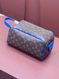 Louis vuitton original monogram canvas dopp kit toiletry pouch M46696 blue