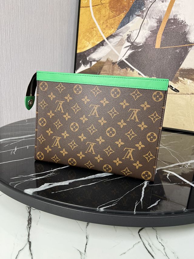 Louis vuitton original monogram canvas voyage pochette M82854 green