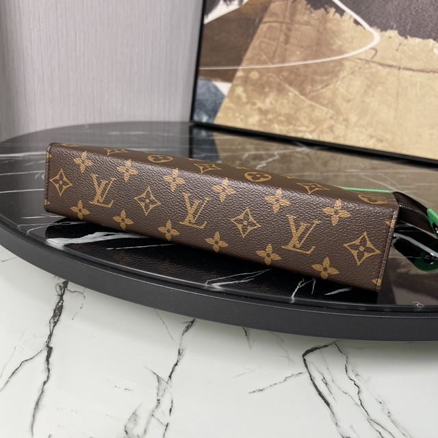 Louis vuitton original monogram canvas voyage pochette M82854 green