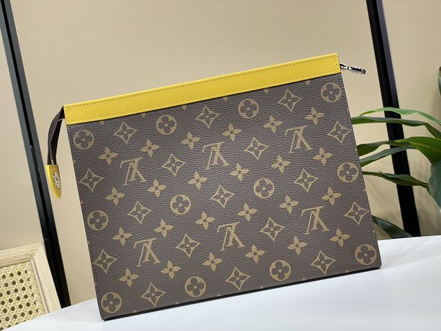 Louis vuitton original monogram canvas voyage pochette M82858 yellow