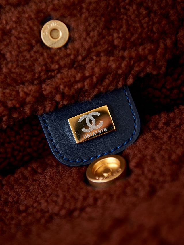 2024 CC original calfskin 22 small handbag AS3260 black&brown