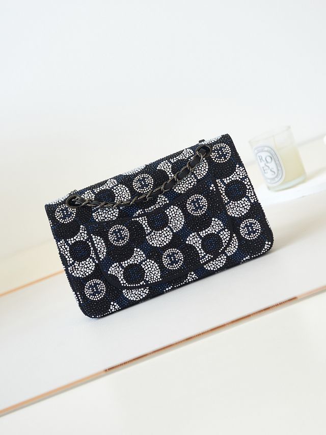 CC original sequins evening bag AS4298 black&blue