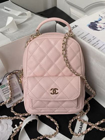 CC original grained calfskin mini backpack AS3573 pink