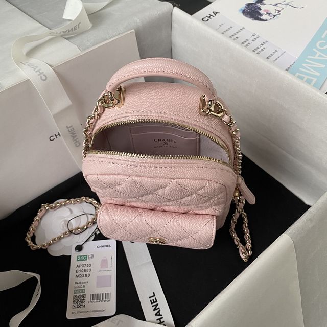 CC original grained calfskin mini backpack AS3573 pink