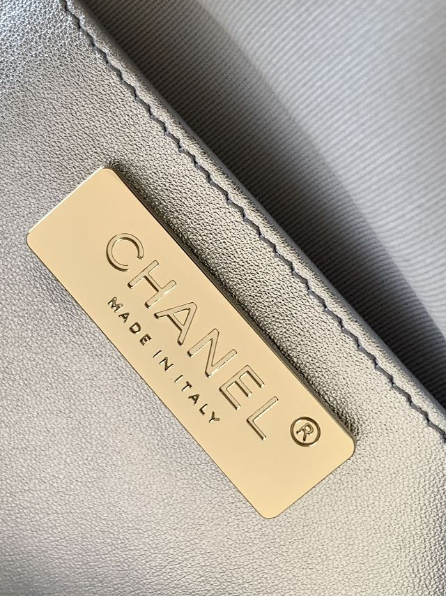 2024 CC original lambskin star handbag AS4579 silver