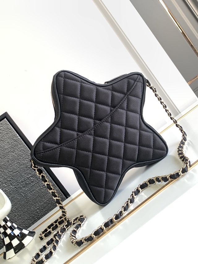 2024 CC original satin star handbag AS4579 black