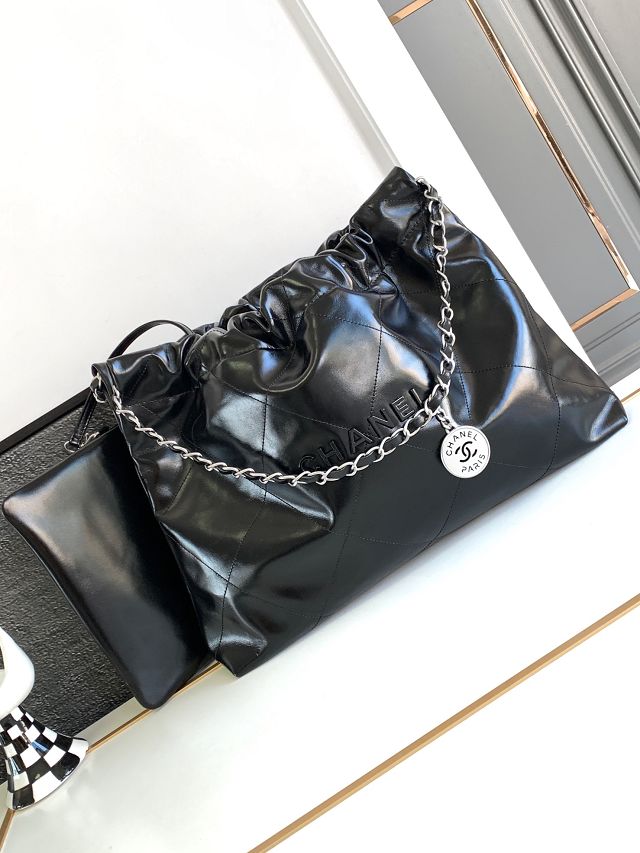 2024 CC original calfskin 22 handbag AS4486 allblack