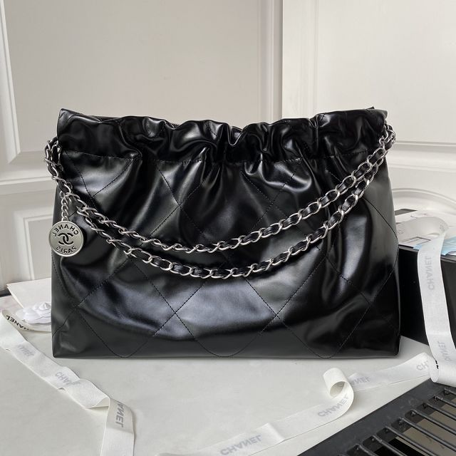 2024 CC original calfskin 22 handbag AS4486 black