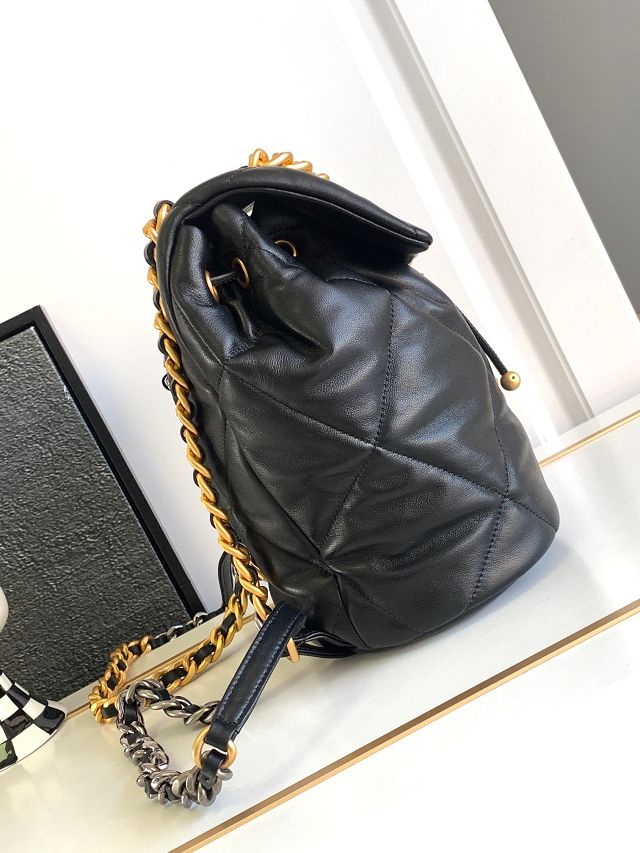 2024 CC original lambskin 19 backpack AS4223 black