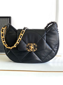 2024 CC original lambskin 19 hobo bag as4638 black