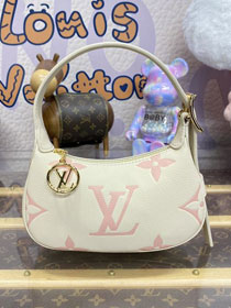 Louis vuitton original calfskin mini moon bag M24108 white&chamallow