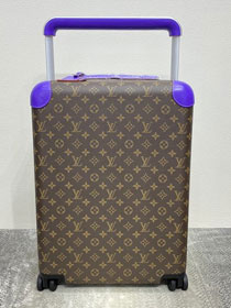 Louis vuitton original monogram canvas horizon 55 rolling luggage M10267 purple