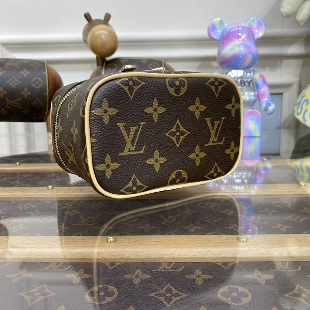 Louis vuitton original monogram nano nice cosmetic case M44936  