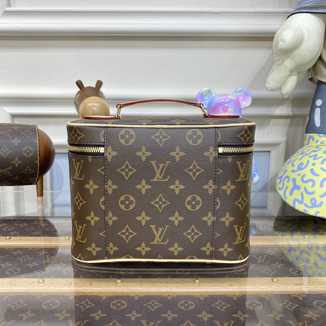 Louis vuitton original monogram nice BB cosmetic case M42265 