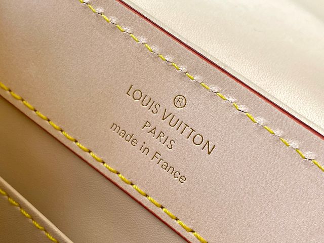 Louis vuitton original tweed capucines BB handbag M21103 apricot