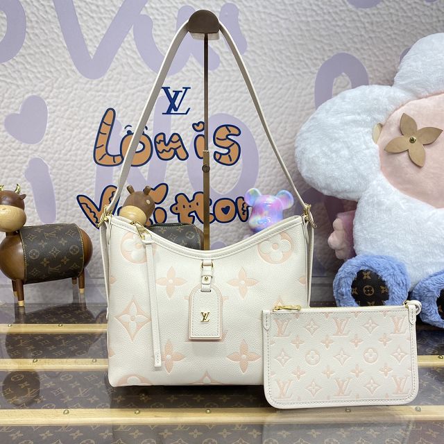 Louis vuitton original calfskin carryAll pm M46288 white&chamallow	