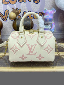 Louis vuitton original calfskin speedy 20 M46875 white&chamallow