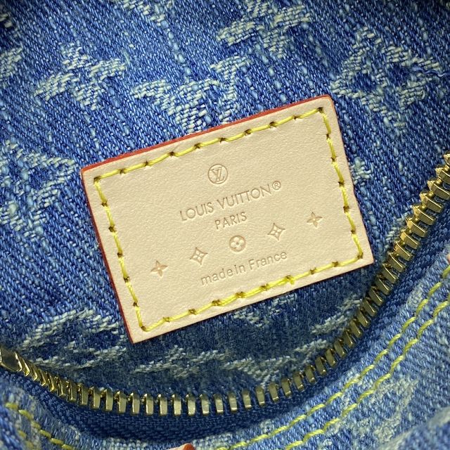 Louis vuitton original denim nano speedy M82950 blue