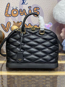 Louis vuitton original lambskin alma MM bag M23688 black